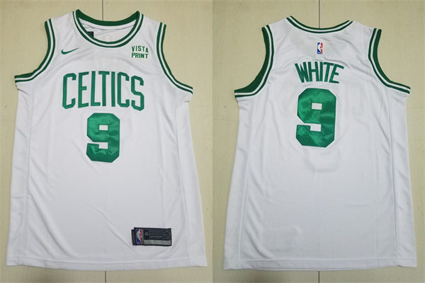  Mens Boston Celtics #9 Derrick White White White Association Edition Swingman Jersey 