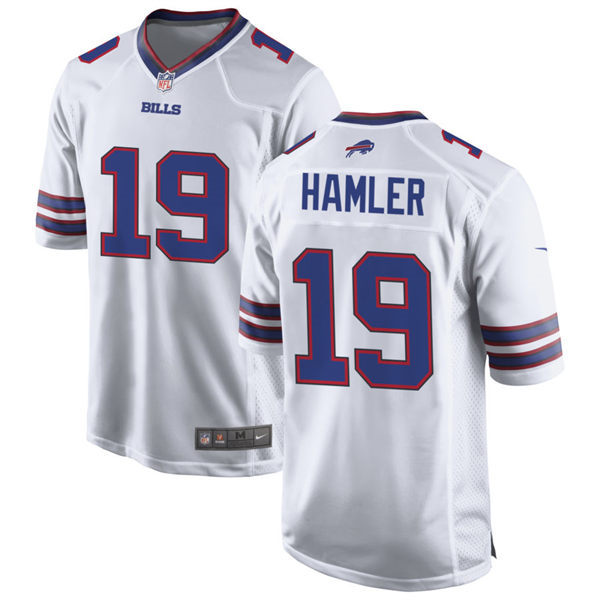  Mens Buffalo Bills #19 K. J. Hamler Nike White Away Vapor Limited Jersey 