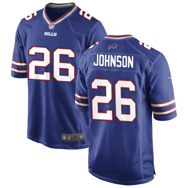  Mens Buffalo Bills #26 Ty Johnson Nike Royal Team Color Vapor Limited Jersey 