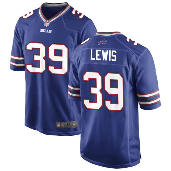  Mens Buffalo Bills #39 Cam Lewis Nike Royal Team Color Vapor Limited Jersey 