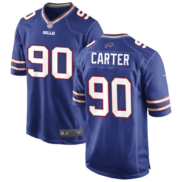  Mens Buffalo Bills #90 DeWayne Carter Nike Royal  Vapor F.U.S.E. Limited Jersey 