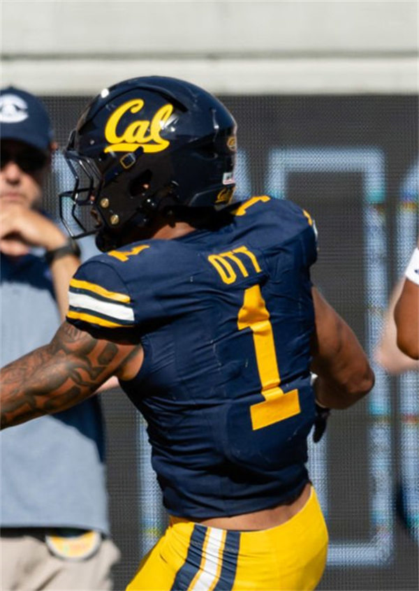  Mens California Golden Bears #1 Jaydn Ott  2024 ACC Navy Football Game Jersey 