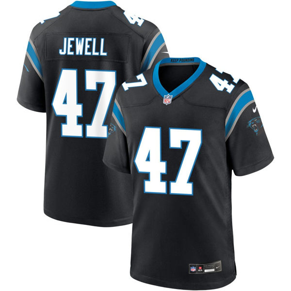  Mens Carolina Panthers #47 Josey Jewell Nike Black Vapor Untouchable Limited Jersey 