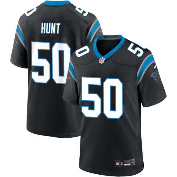  Mens Carolina Panthers #50 Robert Hunt Nike Black Vapor Untouchable Limited Jersey 