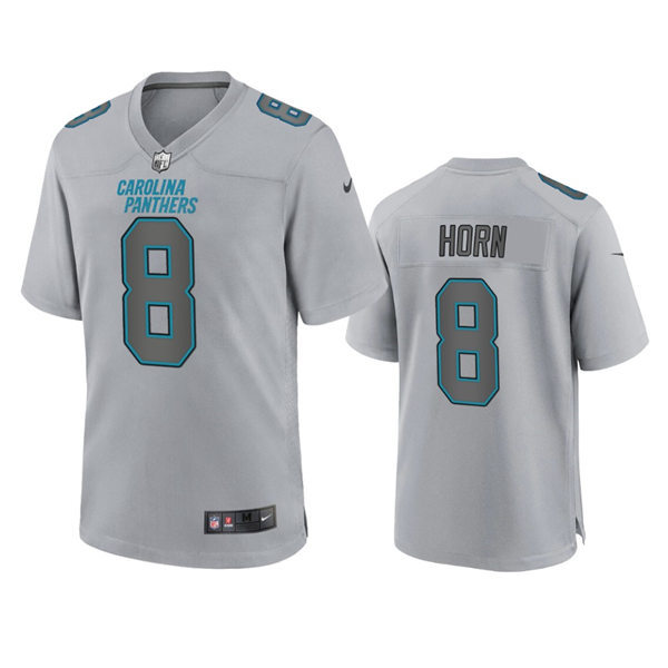  Mens Carolina Panthers #8 Jaycee Horn  Nike Gray Atmosphere Fashion Game Jersey 