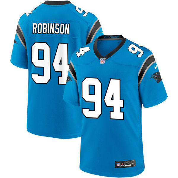  Mens Carolina Panthers #94 A'Shawn Robinson Nike Blue Vapor Untouchable Limited Jersey 