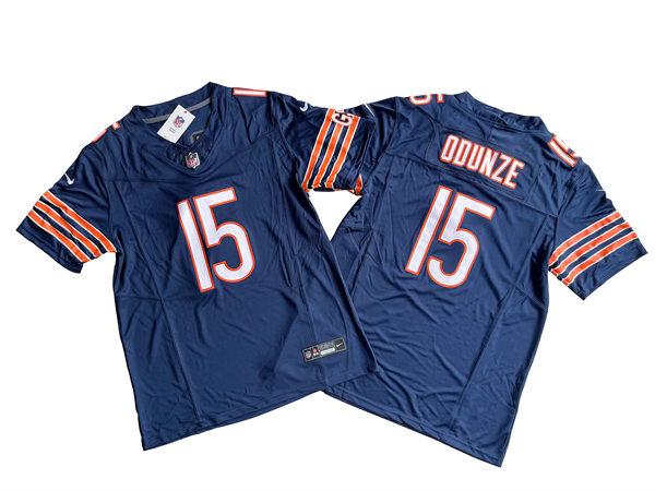  Mens Chicago Bears #15 Rome Odunze Nike Navy Vapor Untouchable Limited Jersey 