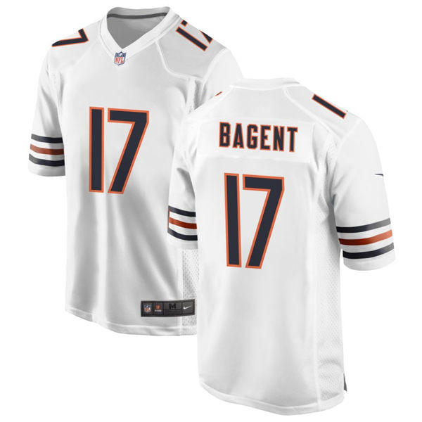 Mens Chicago Bears #17 Tyson Bagent Nike White Vapor Untouchable Limited Jersey 