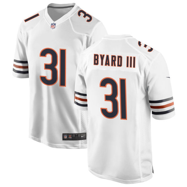  Mens Chicago Bears #31 Kevin Byard III Nike White Vapor Untouchable Limited Jersey (1) 