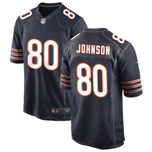  Mens Chicago Bears #80 Collin Johnson Nike Navy Vapor Untouchable Limited Jersey 