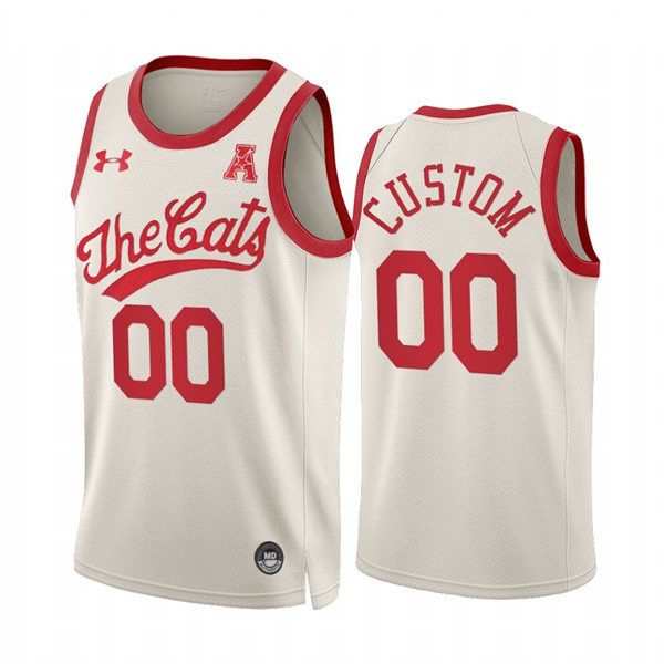  Mens Cincinnati Bearcats Custom Cream 2022 Retro 70s The Cats Basketball Jersey 