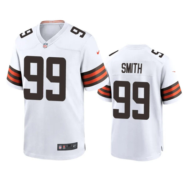  Mens Cleveland Browns #99 Za'Darius Smith Nike White Away Vapor Limited Jersey 