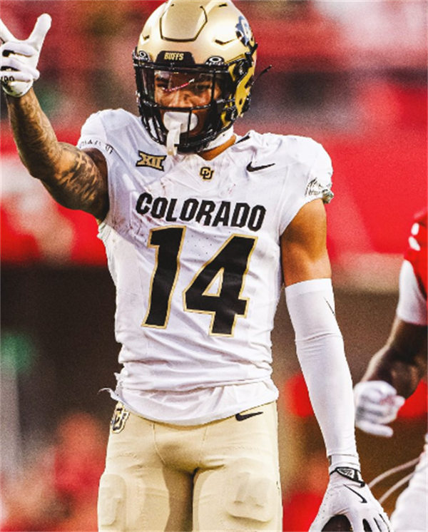  Mens Colorado Buffaloes #14 Will Sheppard 2024 XII F.U.S.E. Limited White College Football Game Jersey 