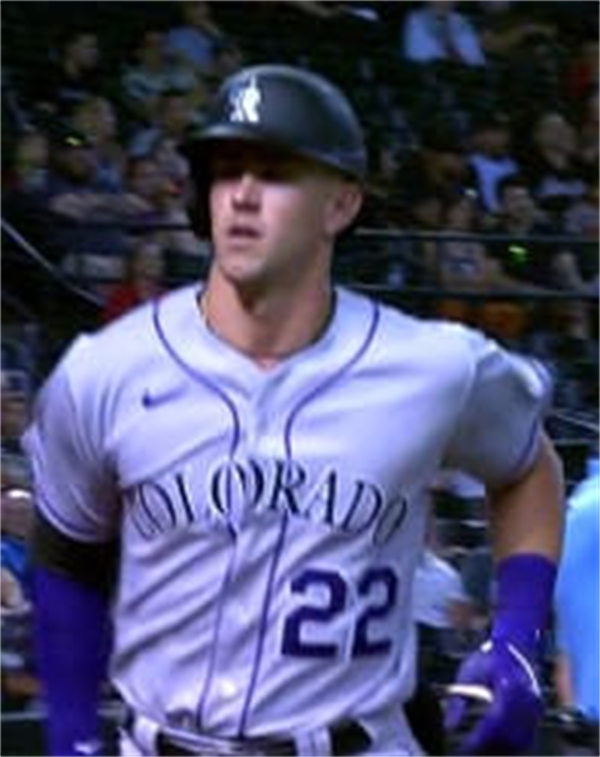  Mens Colorado Rockies #22 Nolan Jones Nike Road Gray Vapor Premier Elite Jersey 