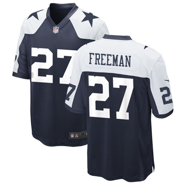  Mens Dallas Cowboys #27 Royce Freeman Nike Navy Alternate Vapor F.U.S.E. Limited Jersey 