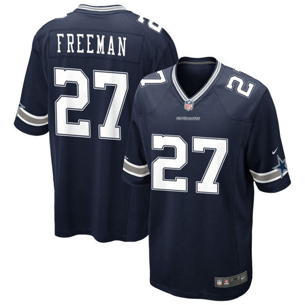  Mens Dallas Cowboys #27 Royce Freeman Nike Navy Vapor F.U.S.E. Limited Jersey 