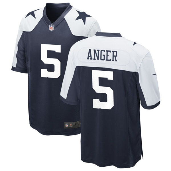  Mens Dallas Cowboys #5 Bryan Anger Nike Navy Alternate 2023 F.U.S.E. Vapor Limited Jersey 