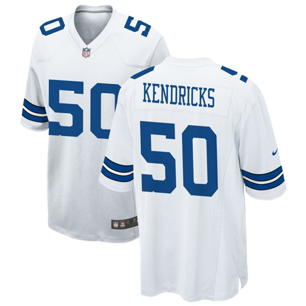  Mens Dallas Cowboys #50 Eric Kendricks Nike White Vapor F.U.S.E. Limited Jersey 