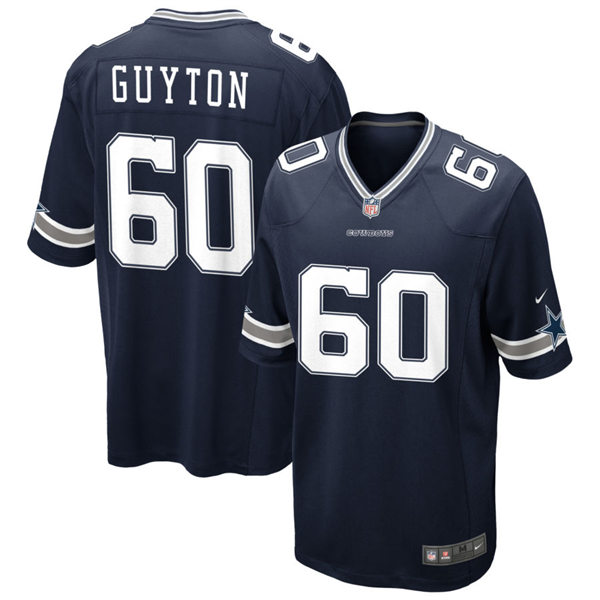  Mens Dallas Cowboys #60 Tyler Guyton Nike Navy Vapor F.U.S.E. Limited Jersey 