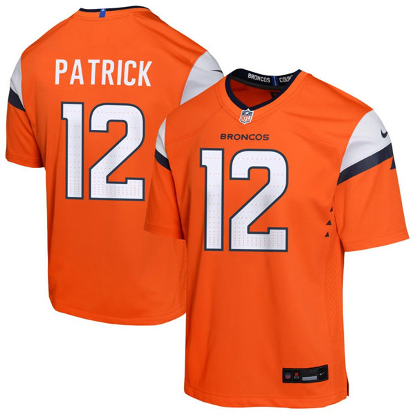 Mens Denver Broncos #12 Tim Patrick Nike Orange Vapor F.U.S.E. Limited Jersey 