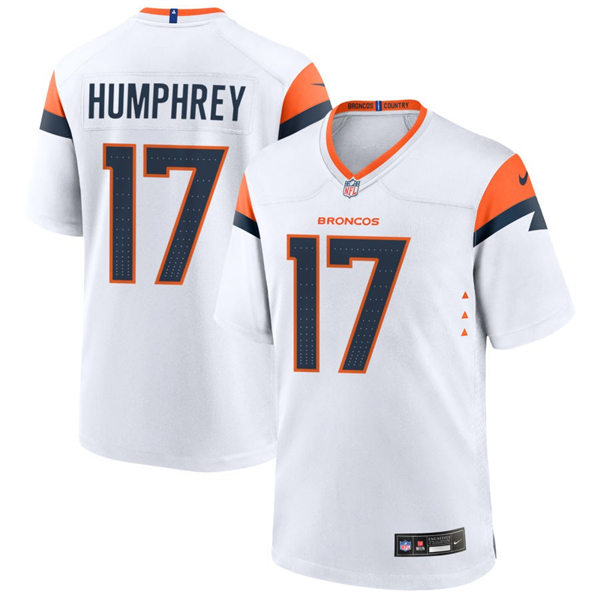  Mens Denver Broncos #17 Lil'Jordan Humphrey Nike White Vapor F.U.S.E. Limited Jersey 