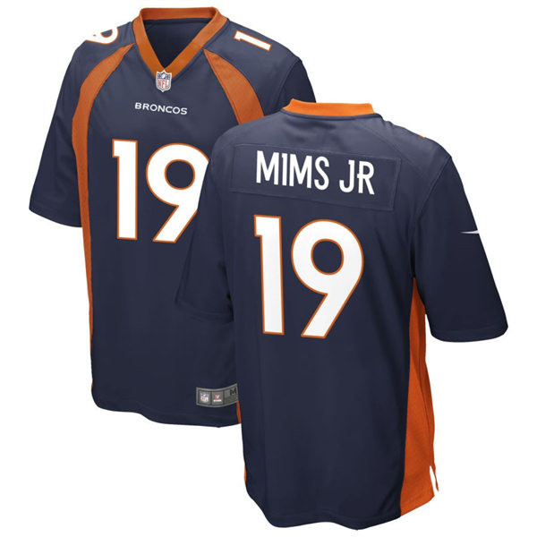  Mens Denver Broncos #19 Marvin Mims Jr. Nike Navy Vapor Untouchable Limited Jersey 