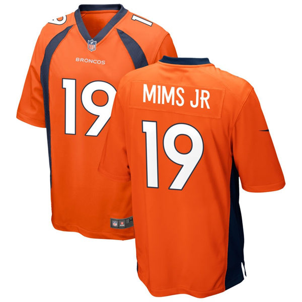  Mens Denver Broncos #19 Marvin Mims Jr. Nike Orange Vapor Untouchable Limited Jersey 