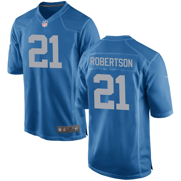  Mens Detroit Lions #21 Amik Robertson Nike Royal Alternate Retro Jersey 