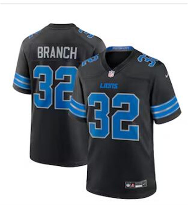  Mens Detroit Lions #32 Brian Branch Nike 2024 Black 2nd Alternate Vapor F.U.S.E. Limited Jersey 