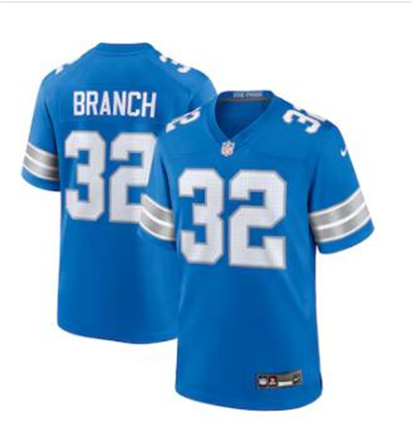  Mens Detroit Lions #32 Brian Branch Nike 2024 Blue Vapor F.U.S.E. Limited Jersey 