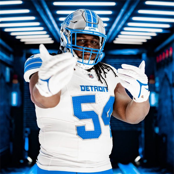  Mens Detroit Lions #54 Alim McNeill Nike 2024 White Vapor F.U.S.E. Limited Jersey 