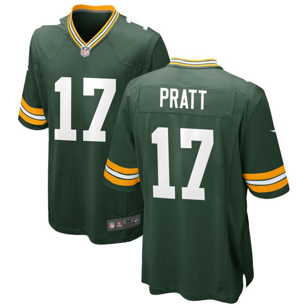  Mens Green Bay Packers #17 Michael Pratt Nike Green Vapor Limited Player Jersey 