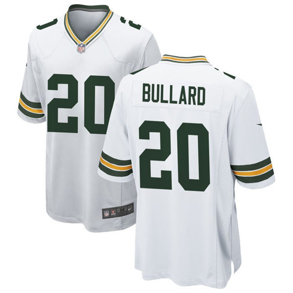  Mens Green Bay Packers #20 Javon Bullard Nike White Vapor Limited Player Jersey 