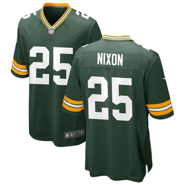  Mens Green Bay Packers #25 Keisean Nixon Nike Green Vapor Limited Player Jersey 