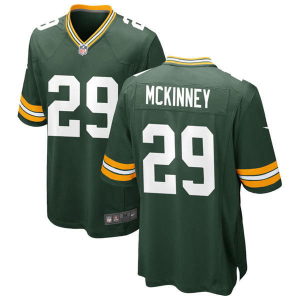  Mens Green Bay Packers #29 Xavier McKinney Nike Green Vapor Limited Player Jersey 