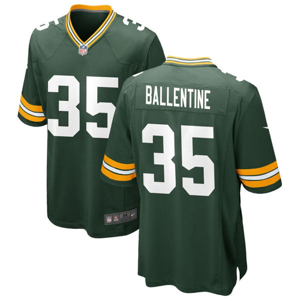  Mens Green Bay Packers #35 Corey Ballentine Nike Green Vapor Limited Player Jersey 