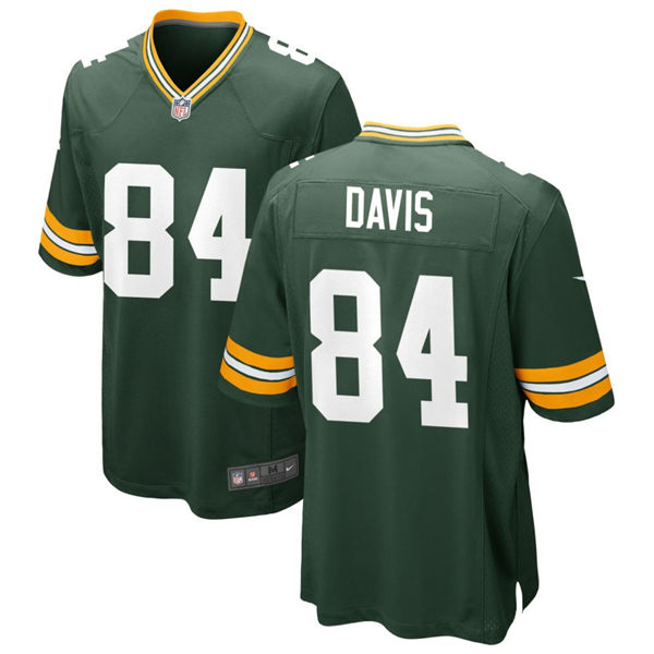  Mens Green Bay Packers #84 Tyler Davis Nike Green Vapor Limited Player Jersey 