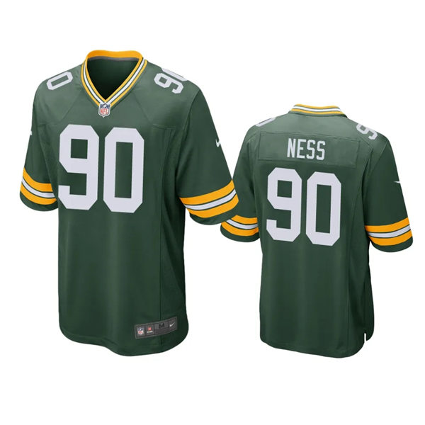  Mens Green Bay Packers #90 Lukas Van Ness Nike Green Vapor Limited Player Jersey 