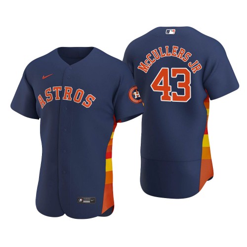 Mens Houston Astros #43 Lance McCullers Nike Navy Alternate Flexbase Player Jersey 
