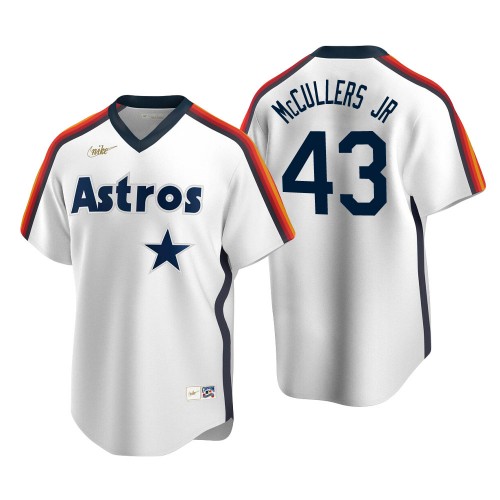  Mens Houston Astros #43 Lance McCullers Nike White Pullover Cooperstown Collection Jersey 