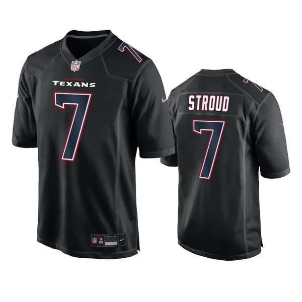  Mens Houston Texans #7 C.J. Stroud 2024 Black Fashion Game Jersey 