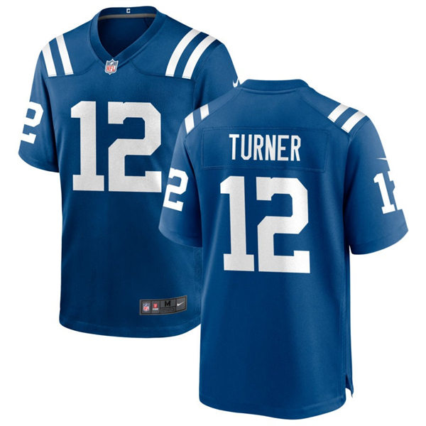  Mens Indianapolis Colts #12 Malik Turner Nike Royal Vapor Limited Player Jersey 