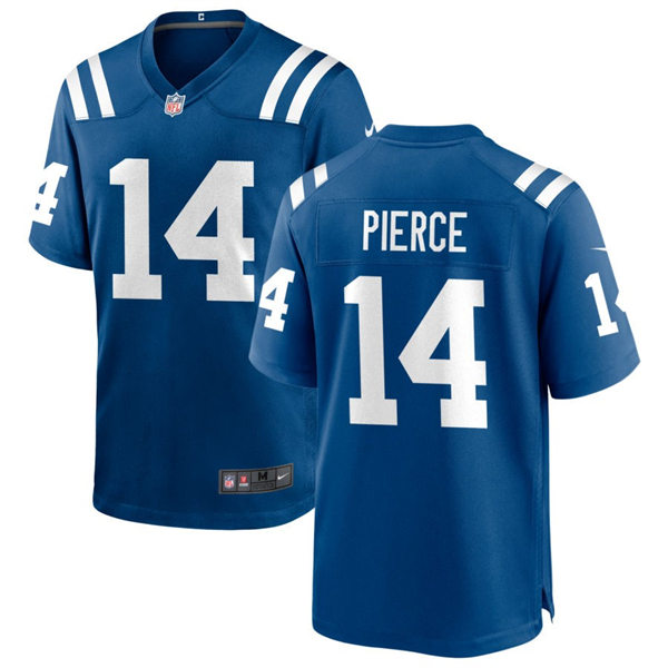 Mens Indianapolis Colts #14 Alec Pierce Nike Royal Vapor Limited Player Jersey 