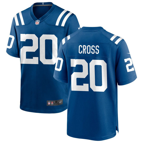  Mens Indianapolis Colts #20 Nick Cross Nike Royal Vapor Limited Player Jersey 