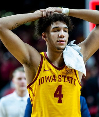  Mens Iowa State Cyclones Custom Nike 2020 Gold Iowa State College Basketball Jersey 