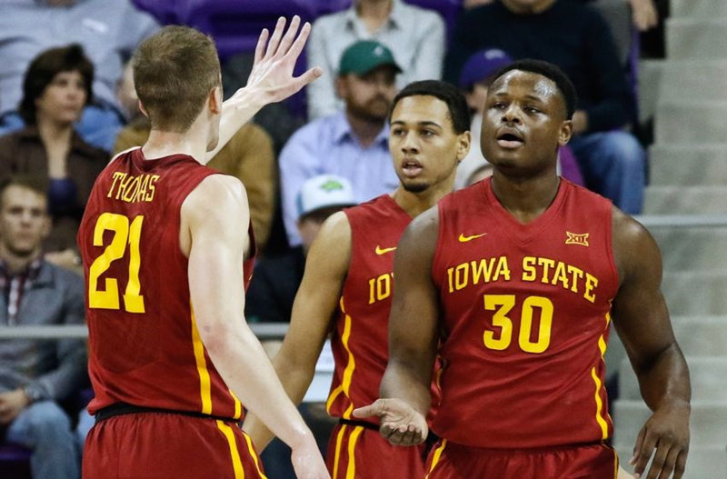  Mens Iowa State Cyclones Custom Nike Full Cardinal College Basketball Throwback Jersey 