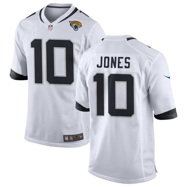  Mens Jacksonville Jaguars #10 Mac Jones Nike White Vapor Untouchable Limited Jersey 