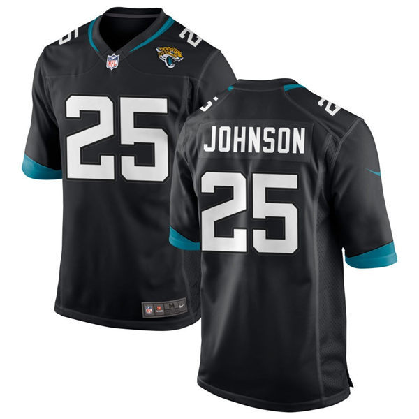  Mens Jacksonville Jaguars #25 D'Ernest Johnson Nike Black Vapor Untouchable Limited Jersey 