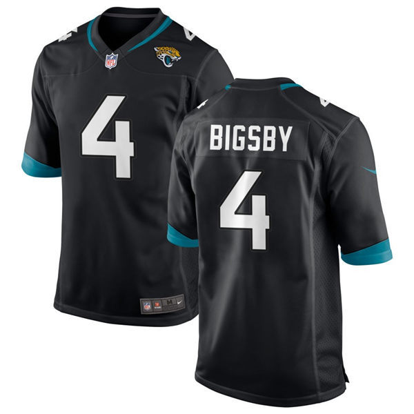  Mens Jacksonville Jaguars #4 Tank Bigsby Nike Black Vapor Untouchable Limited Jersey 