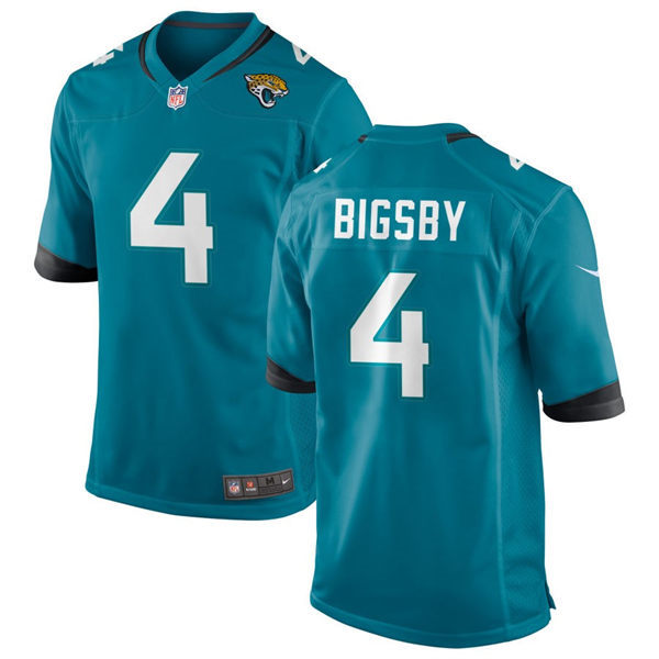  Mens Jacksonville Jaguars #4 Tank Bigsby Nike Teal Alternate Vapor Untouchable Limited Jersey 